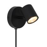 D'Lite Luce Da Parete Trop Metallo Sabbioso Nero | Adatto Per 1x GU10