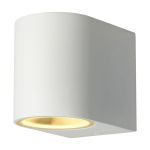 D'Lite Luce Da Parete Vossem Aluminium Bianca| IP54 - Adatto Per 1x GU10 