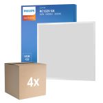 Confezione Multipack 4x Philips Pannello A LED CoreLine RC132V 26W 3400lm - 830 Luce Calda -  | 60x60cm - UGR <22