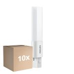 Confezione Multipack 10x Philips CorePro PL-S LED 3.5W - 840 Bianco Freddo | 2-Pin - Sostitutiva 7W