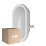 Confezione Multipack 6x Ledvance Bulkhead LED Bianca 11W 800lm - 840 Bianco Freddo