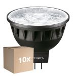 Confezione Multipack 10x Philips Master Faretti LED GU5.3 MR16 6.7W 440lm 24D - 930 Luce Calda -  | Miglior Resa Cromatica - Dimmerabile - Sostitutiva 35W