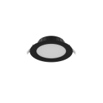 Noxion Downlight LED Hera Piatto Incasso Nero 9W 900lm 80D - 827-830-840 CCT | 146mm - Ritaglio 120mm