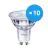 Confezione Multipack 10x Philips Corepro LED Faretti GU10 PAR16 4.6W 355lm 36D - 827 Bianco Molto Caldo | Sostitutiva 50W