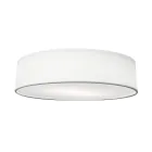 D'Lite Luce da soffitto Lunelle 50cm Tessuto Bianca | Adatto per 3x E27 