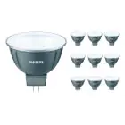 Confezione Multipack 10x Philips Master LED Faretti GU5.3 MR16 7.5W 621lm 36D - 930 Luce Calda | Miglior resa cromatica - Dimmerabile - Sostitutiva 50W